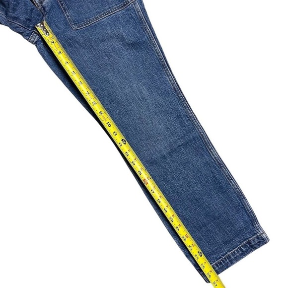 NWT J. Crew Factory Women's Utility Ankle Crop Jeans Size 26 Blue Patch Pockets - Picture 8 of 9